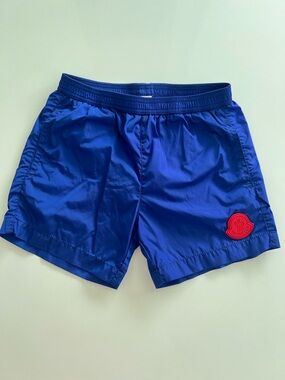 Moncler Kids Blue Swim Shorts Size 3 Years Like New